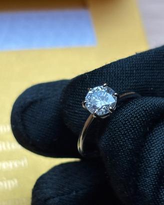 💍 Anello in Moissanite 1 ct – Argento 925