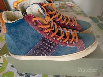 scarpe leather crown 