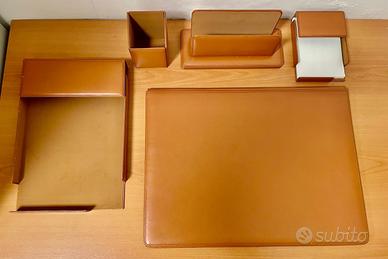 Set scrivania in pelle Renzo Romagnoli