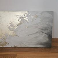 Maison de munde quadro color grigio oro