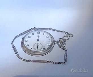Orologio Da Tasca Omega Geneve In Argento 800 Funz