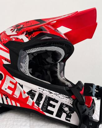 Casco cross Premier con supporto action cam