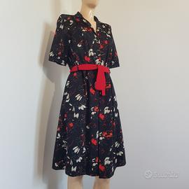 Abito Chemisier vintage  floreale 80s 90s 