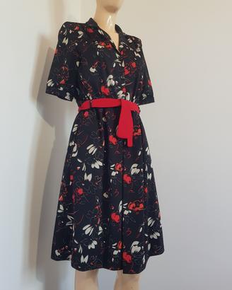 Abito Chemisier vintage  floreale 80s 90s 
