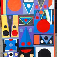  n 6 tele dipinte ad olio da Ialenti Alberto