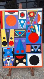  n 6 tele dipinte ad olio da Ialenti Alberto