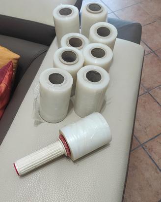 Dispenser con miniroll di pellicola estensibile