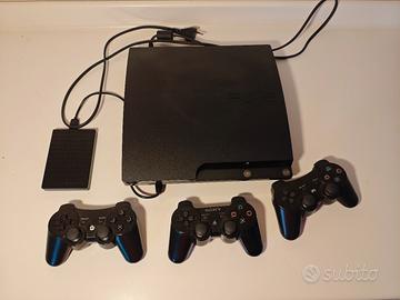 PlayStation 3 Slim 160 GB + 3 controller + HDD 1TB