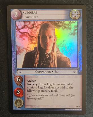 Aragorn 0p14 Promo Holo Foil Lord Of The Rings 
