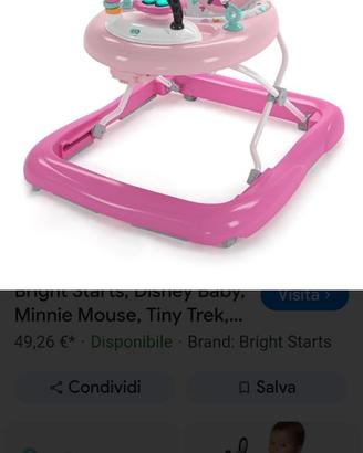 Girello bambina rosa