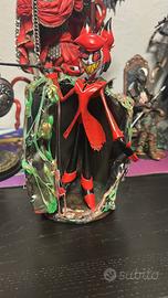 Hazbin hotel alastor figure 3d dipinta a mano