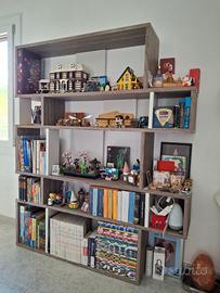 Libreria Moderna Capiente - rovere grigio scuro