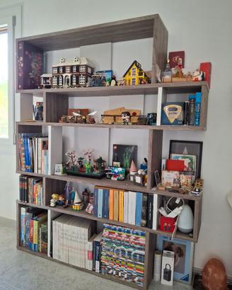 Libreria Moderna Capiente - rovere grigio scuro
