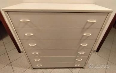 Cassettiera bianca con 6 cassetti

Cassettiera bia