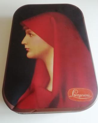 Scatola  vintage Lazzaroni con immagine Fabiola 