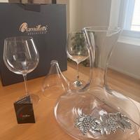 Set degustazione vino cristallo