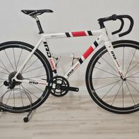 KIT BICI CORSA  E RUOTE ALLUMINIO CARBON TG 53/54
