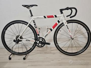 KIT BICI CORSA  E RUOTE ALLUMINIO CARBON TG 53/54