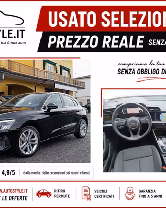 AUDI A3 SPORTBACK 35 TFSI S-Tronic 1.5 150Cv SPB