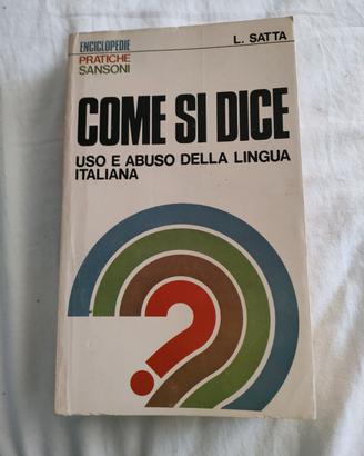 libro "Come si dice"