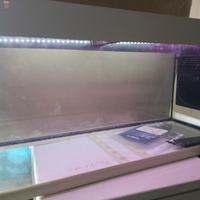 acquario con luci led 190litri