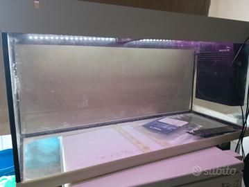 acquario con luci led 190litri
