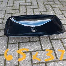 Lavabo in vetroresina cm.65x37 nero