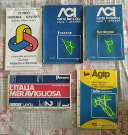4 Carte Turistiche Italia Centro - Nord-sardegna-t