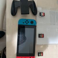 Nintendo switch con 3 giochi