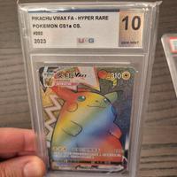 Carta Pokemon Pikachu VMAX FA - HYPER RARE UCG 10