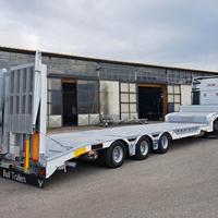 Semirimorchio ribassato per piattaforme aeree