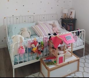 2 lettini Ikea Minnen + materassi allungabile
