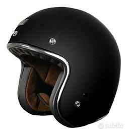 CASCO JET MOTO CAFE' RACER CUSTOM ORIGINE OPACO