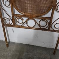 testiera letto singolo in vimini