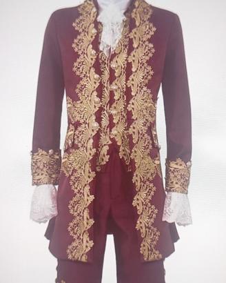 Abito carnevale bordeaux