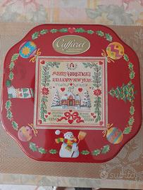 Scatola vintage in latta "Caffarel"