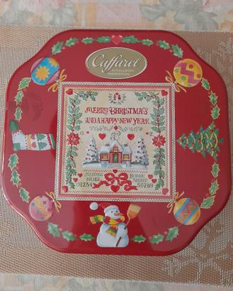 Scatola vintage in latta "Caffarel"