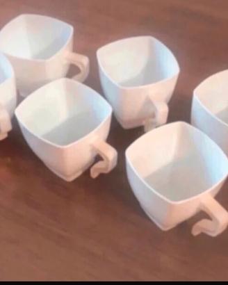 6 tazzine da caffe in plastica rigida