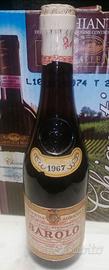 Bottiglia vino Barolo 1967