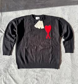 ♥️Maglione Ami Alexandre Mattiussi Nero - Taglia M