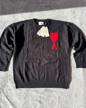 ♥️Maglione Ami Alexandre Mattiussi Nero - Taglia M