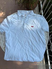Polo Levi's Bianca a Maniche Corte Taglia M