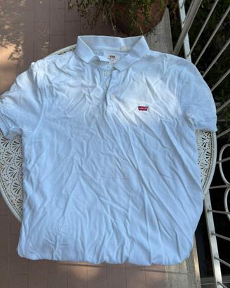 Polo Levi's Bianca a Maniche Corte Taglia M