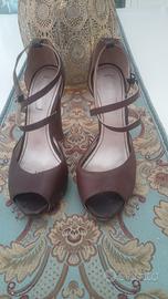 scarpe donna in vera pelle tacco 12