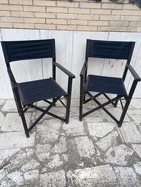 sedie pieghevoli tipo "regista"
