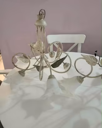Set di 4 Lampade in Stile Shabby/Country