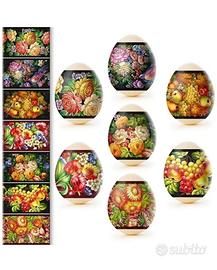 Decorazioni pasquali per uova “fiori e frutta”