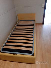 letto singolo con contenitore