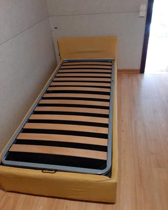 letto singolo con contenitore