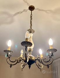 Lampadario vintage con lampadine led